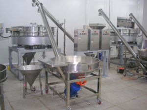 直排振动筛使用现场